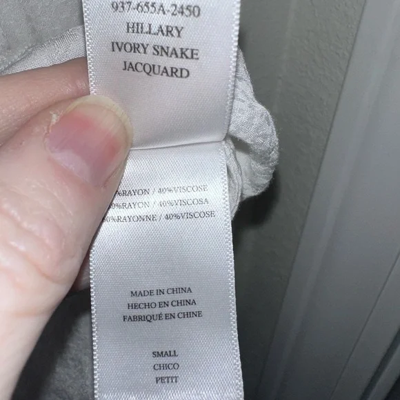 Rails Hillary Ivory Snake Wrap Blouse - Picture 5 of 7